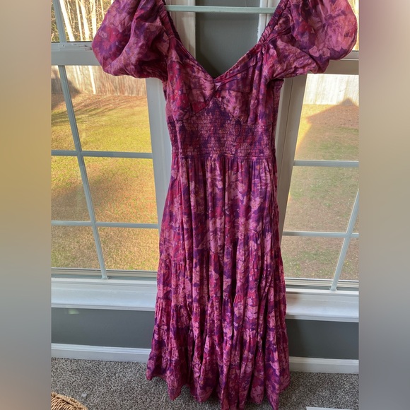 Free People Floral Pink Maxi Dress - Picture 7 of 8